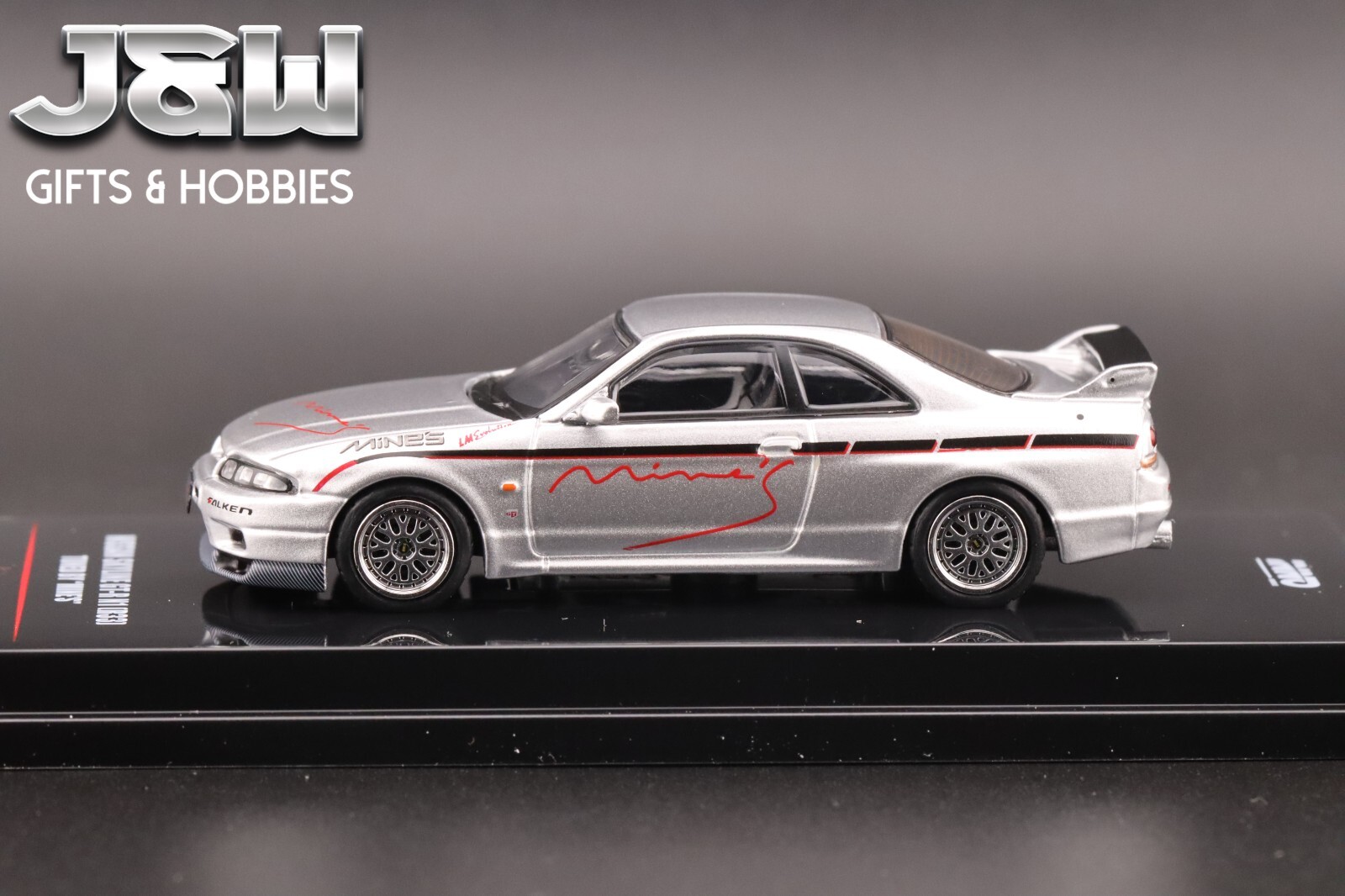 Inno64 Nissan GT-R N1 R33 Tuned By Mines Silver 1/64