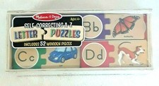 Melisssa  Doug ABC Puzzle A - Z Self Correcting Wooden Puzzle 52 Piece NIB