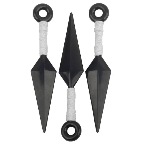 Naruto Kunai Itachi Uchiha 3 PIEZAS Ninja Arma Lanzable Cosplay Cuchillo Accesorios Juguete✲ - Imagen 5 de 10
