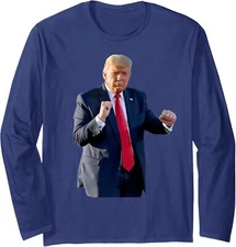 Funny Trump Dance Celebrate Victory MAGA President Long Sleeve Tshirt