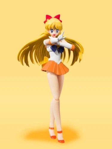 Figura de acción S.H.Figuarts Sailor Moon Sailor Venus animación color Bandai Japón