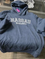 Nassau Bahamas Hoodie Sweatshirt Unisex Pullover Souvenir - Sizes: L & XL