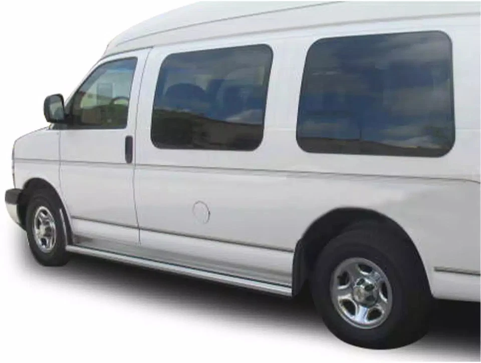 Black Horse Commercial Alum Boards Fit 1997-2014 Chevy Express 1500 135" WB - Image 2 of 4