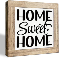 Housewarming Gifts, Home Sweet Home Sign, Front Door Decor, Wooden Box Signs for