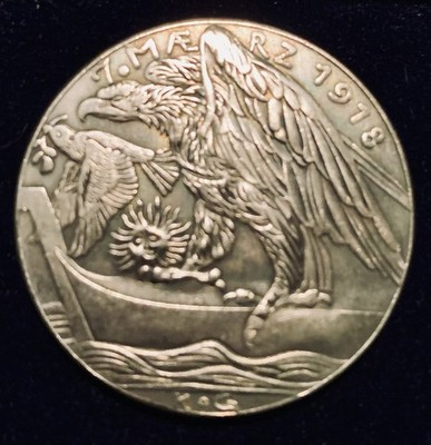 1918 WK I Finnland Intervention 7. März Historischer Token