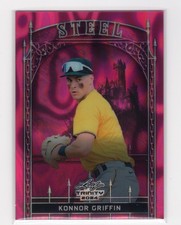 Konnor Griffin 2024 Leaf Trinity Mega Box #S-61 Steel Lava Foil Pink /25