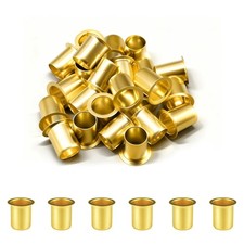 Siptenk 25PCS 5/8" Brass Compression Tube Inserts for Oil 5/8", OD