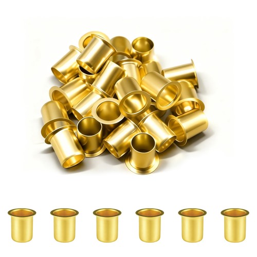 Siptenk 25PCS 5/8" Brass Compression Tube Inserts for Oil 5/8", OD