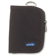KAVU Zippy Wallet Bi Fold Zip Clutch With Removable Coin Pouch One Size Black
