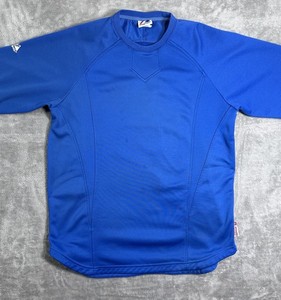 Pull Majestic Therma Base Crew Homme – Bleu, Taille S – Doublé Polaire – Occasion