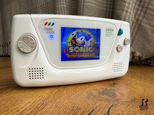 SEGA Game Gear Console Re-capped, IPS Screen, USB C, White Shell, Stereo