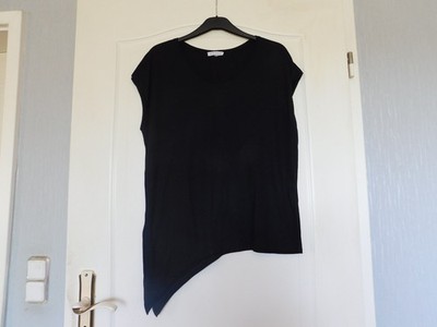Damenbekleidung Nice&Chic Gr.42/44 schwarzes T-shirt Zipfelig gebraucht