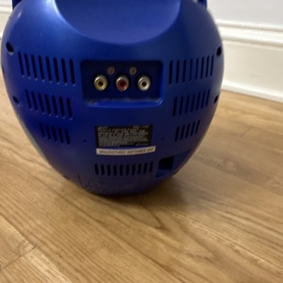 GPX J108BL Karaoke Machine CD CDG Player Portable Blue Silver