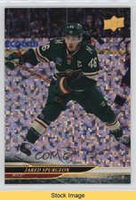 2024-25 Upper Deck Series 2 Rainbow Speckled Foil Jared Spurgeon #336 READ 3d2