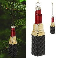 Christbaumschmuck Lippenstift Handbemalt Weihnachten Glas Baumschmuck AufhäNger