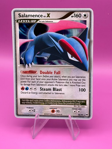 SALAMENCE LV.X ARCEUS NM #98 HOLO 2009 ULTRA RARE - GRADE 7 $375+