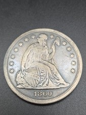 1860-O Seated Liberty Dollar $1 - New Orleans Mint
