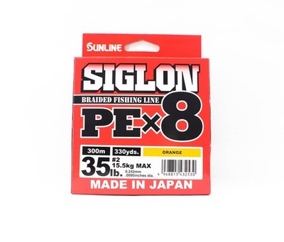 Sunline P.E Linie X8 Siglon 300M P.E 2 35LB Orange (2530)