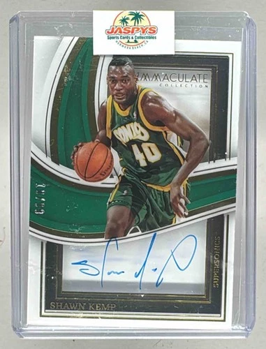 Shawn Kemp 2022 Panini Immaculate #SBS-SKE Shadowbox Auto /99