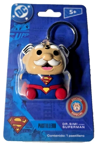 Dr. Simi Superman Keychain Pill Holder (Pastillero) DC Licensed Collectible New