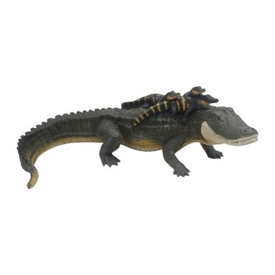 Seltene Safari Ltd Alligator 12'' Figur mit Babys 