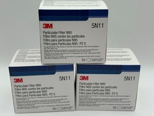 3 boxes of 3M N95 Particulate Respirator Mask, 5N11 - 10 Pack - 30 total filters