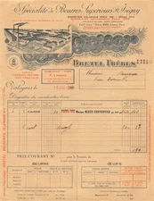 19-0419 1920 BUTTERRES SUPERIEURS D ISIGNY BRETEL FRERES A VALOGNES