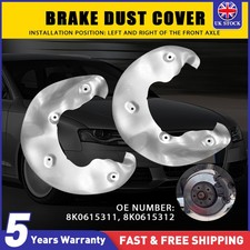 Pair For AUDI A4 B8 A5 A6 (C7) A7  Front Brake Disc Dust Cover Back Plate Shield