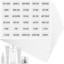 360 Pcs Waterproof Bottle Labels Clear Travel Stickers for Toiletry Bottles