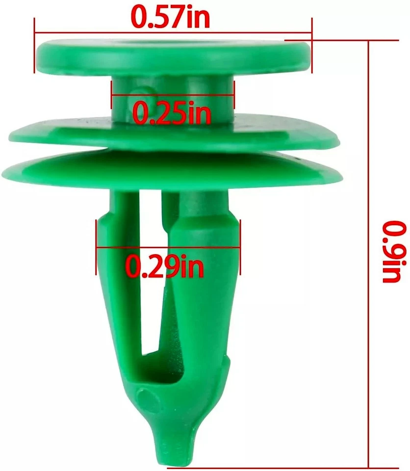 100 PIEZAS Clips de panel de puerta Sujetador de moldura 6503204 para Jeep Grand Cherokee Chrysler Foto 2 de 4