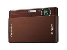 SONY Cyber Shot DSC-T77 10.1MP CCD Vintage Digital Camera Brown