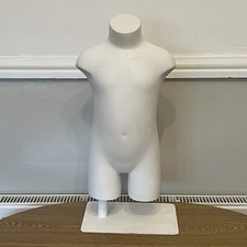 Unisex Children’s Mannequin Torso with Height Adjustable Stand for Clothing