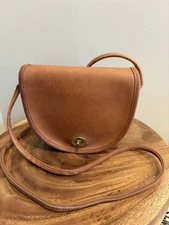 Vintage Coach British Tan Mini Bag Style 9825