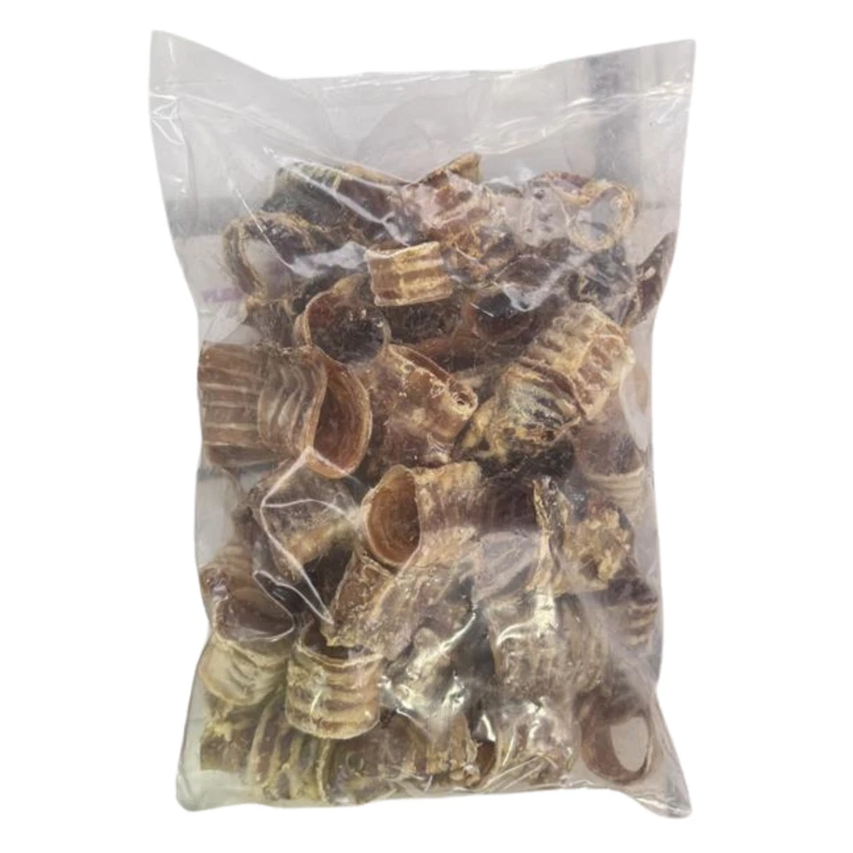 TRUE DOG Beef Trachea Rings 1kg - Dental Support, Long Lasting Natural Chew For Dogs