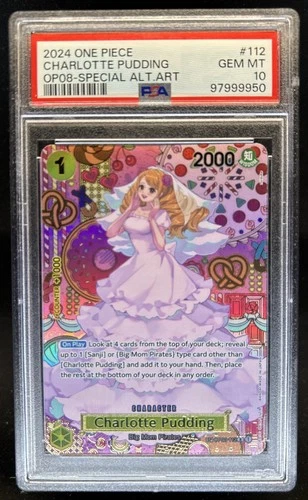 202 One Piece Charlotte Pudding Rare Special Alt Art #OP03-112 PSA 10