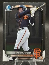 2025 Bowman Draft BDC-139 Dakota Jordan Chrome San Francisco Giants