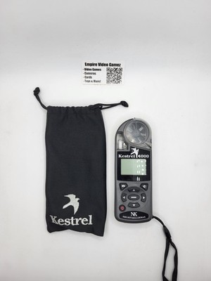 Kestrel 4000 Black Pocket Weather Tracker with Bag - Tested, Working