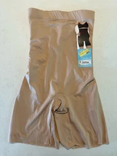 Assets Spanx Women's Shaping High Waisted Shorts Mid-thigh Shaper M Beige New