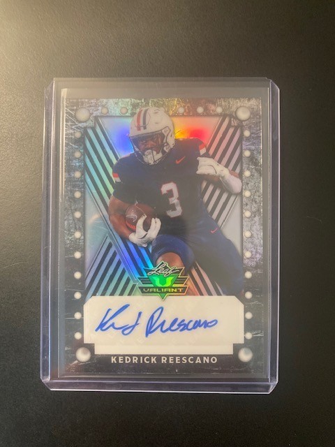2025 Leaf Eclectic Kedrick Reescano Valiant Auto 1/1 RC Rookie #VBA-KR1 Arizona