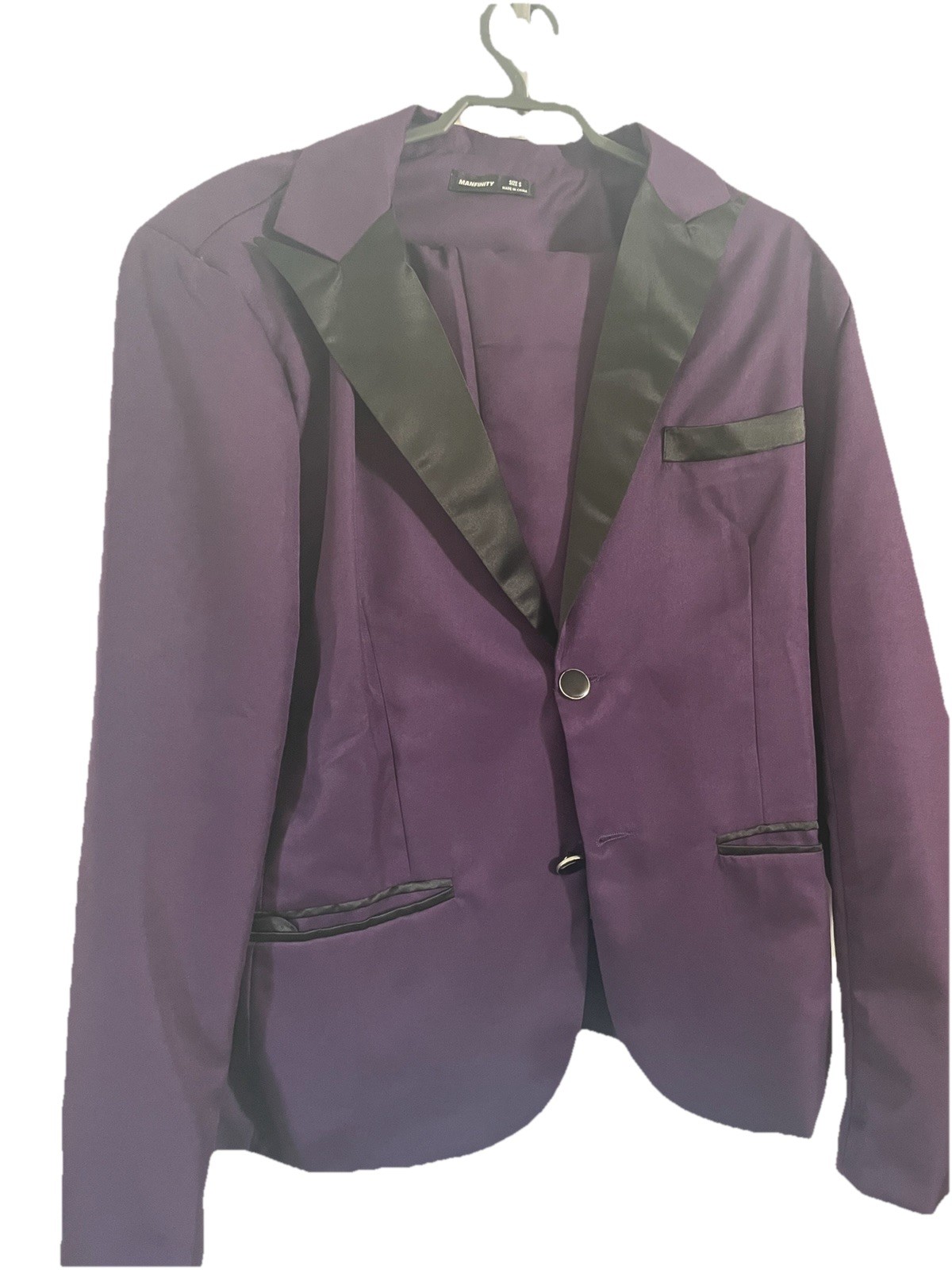 Two Sets Shein Man Suits Size Small Purple And Black Used Once