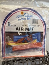Vintage Sealed Intex The Wet Set Inflatable Pool Air Mat Float 72 x 27 Orange