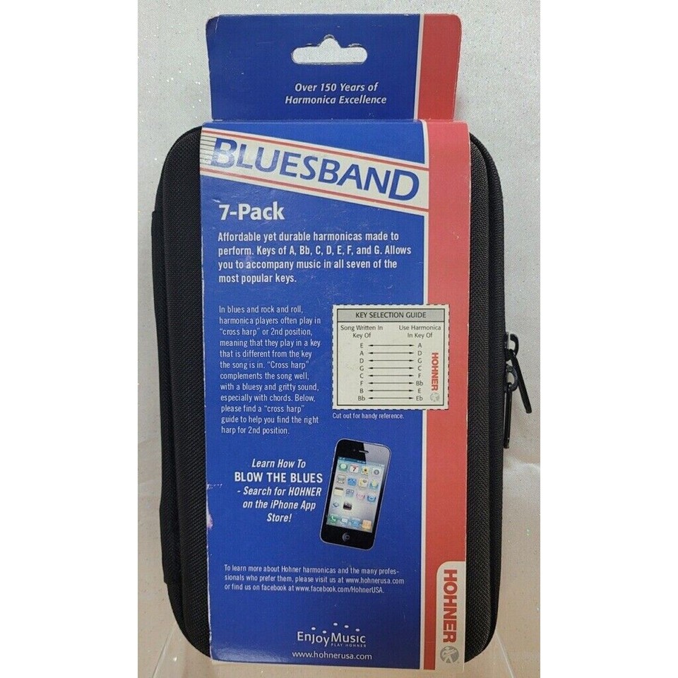 Hohner Bluesband Set de 7 Armónicas con Estuche | Gear4music