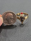 14k Yellow Gold Morettikopf / Blackamoor Adorned Man's Head Ring 5.27 g Size 11 — photo 9