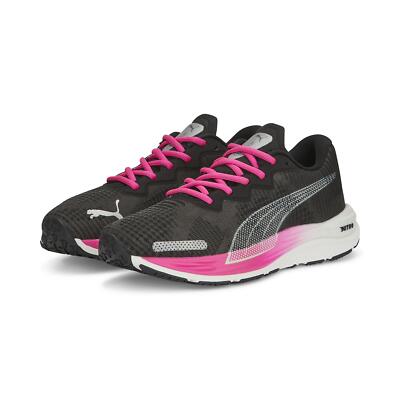 PUMA Velocity NITRO 2 Fade Laufschuhe Damen, PUMA Black-Ravish-PUMA Silver