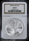 2006 $1 American Silver Eagle NGC MS 69 | Uncirculated UNC BU