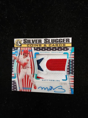 2022 Matt Vierling National Treasures Patch Auto /25 RC RPA AMERICA INSANE READ