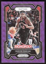 2023-24 1123E Panini Prizm Monopoly Purple WAVE PRIZM Pascal Siakam Toronto
