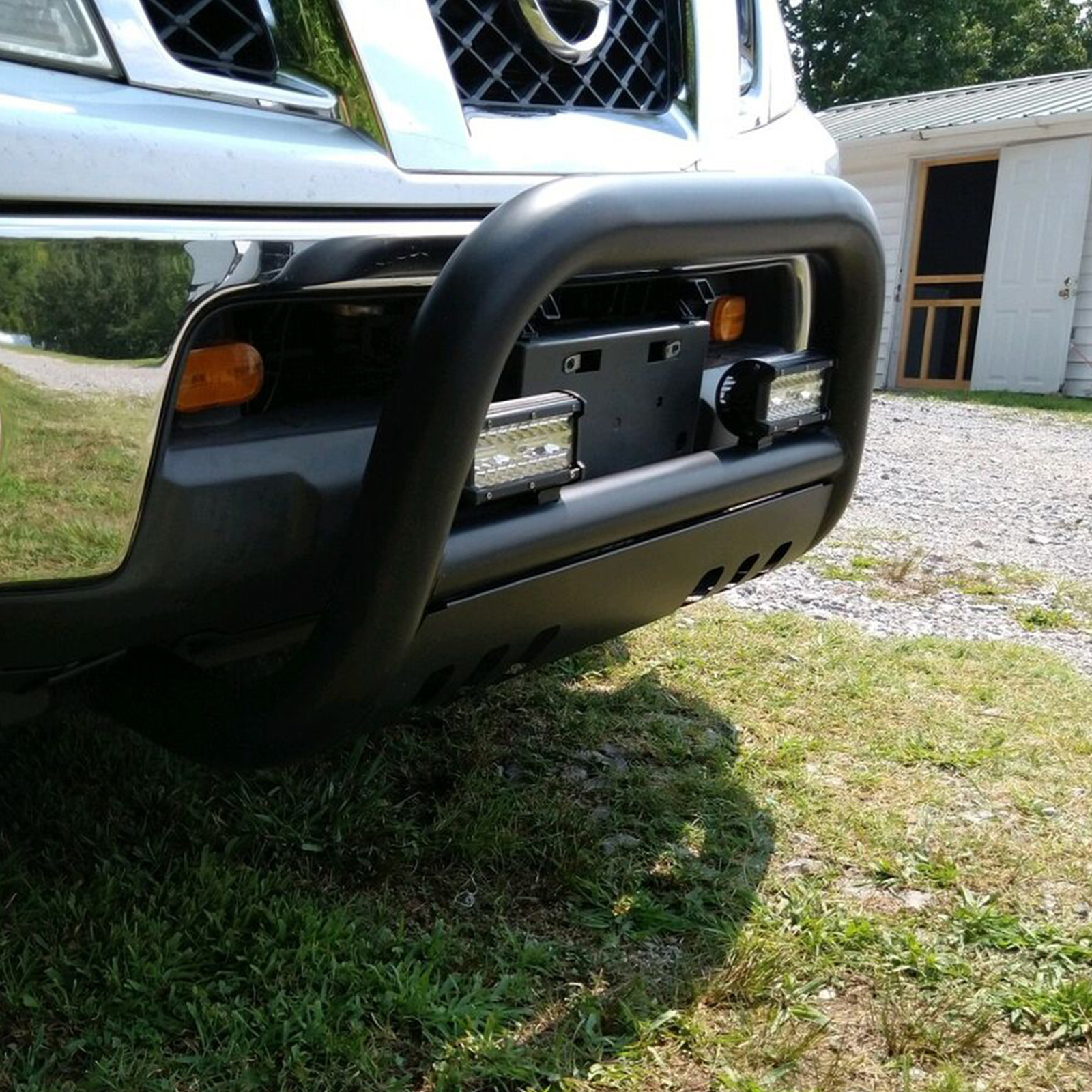 3" Powder Coated Bull Bar Push Bumper Grille Guard For Nissan Frontier