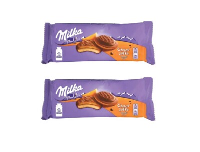 2x Milka Choco Jaffa Cookies Biscuits With Orange Jelly Filling 147g