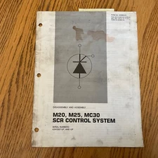 CAT Caterpillar M20 M25 MC30 SCR CONTROL SYSTEM D&A SERVICE REPAIR SHOP MANUAL